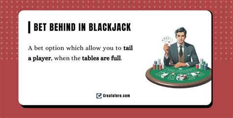 what does bet behind mean in blackjack